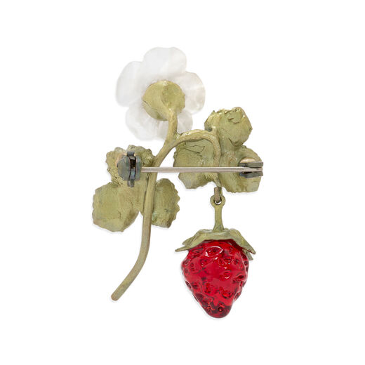 Strawberry blossom brooch by Michael Michaud